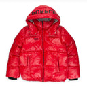 Red Nylon Puffer Jacket
