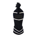 Blue Ambush Fringe Knit Balaclava