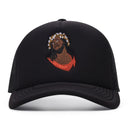 Black Crown Made of Cotton Trucker Hat