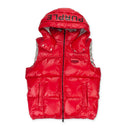 Red Nylon Puffer Vest