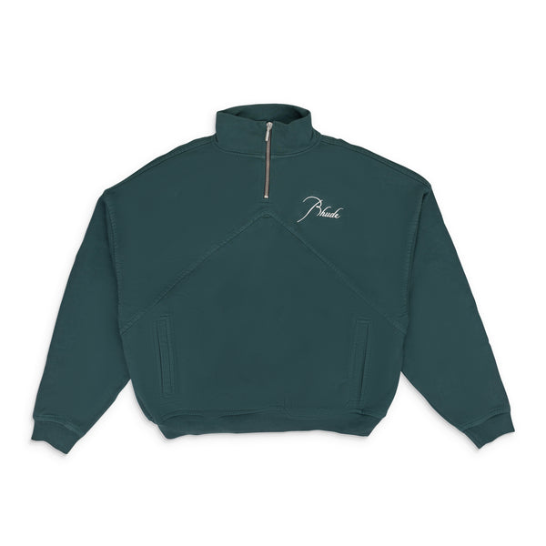 Green Script Logo Quarter Zip