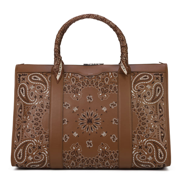 Oatmeal Weekender Bandana Bag