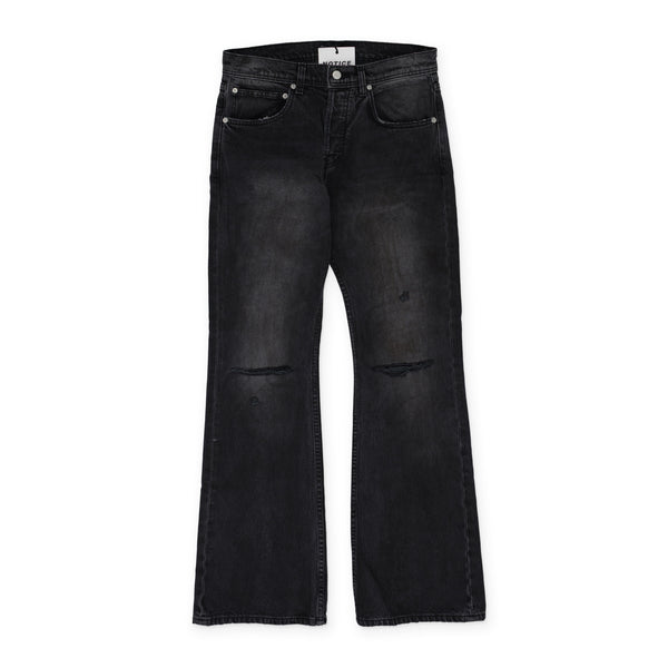 Black Wider Flare Leg Jeans