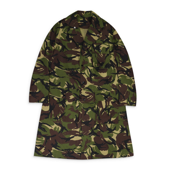 Green Pleat Smock Camo Cargo Jacket