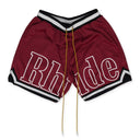 Burgundy Logo Track Shorts