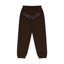 Brown Rhinestone OG Logo Sweatpants
