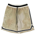 Gold Tie Dye Mesh Basketball Shorts