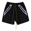 Black Bullet Zip Shorts