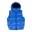 Blue Nylon Puffer Vest