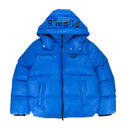 Blue Nylon Down Puffer Jacket
