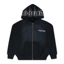 Black Beauty HWT Gothic Wordmark Fleece Zip Hoody