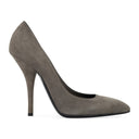 GRAY LUXE KID SUEDE HEELS