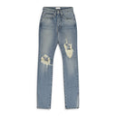 Blue Distressed Womens Skinny Jeans
