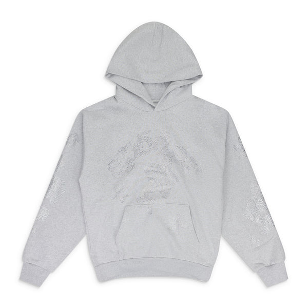 Grey Rhinestone Beluga Hoodie