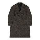 Black Sand Herringbone Sequin Long Coat