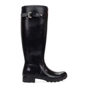 Black Tall Gloss Rain Boots