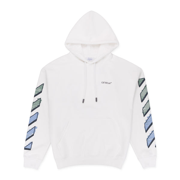 White Marker Arrow Hoodie