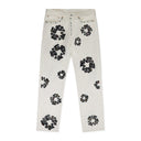 White Rhinestone Jeans