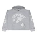 Grey Womens Beluga Grey Crop Hoodie