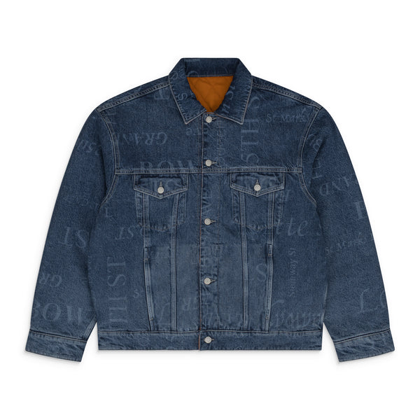 x Martine Rose Washed Blue Reversible Trucker Jacket