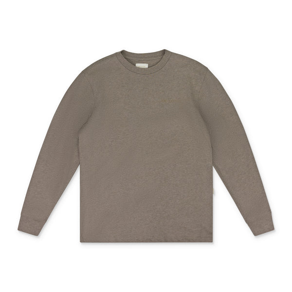 Brown LS Melange Uniform Tee