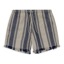 Grey Stripe Linen Training Pants
