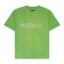 Fluorescent Green Textured Glitch T-shirt
