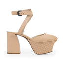 PEACH POUSSIN SMOOTH KID HEELS