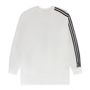 White M 3s Ls Tee White
