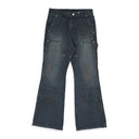 Black Carpenter Flared Denim