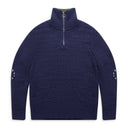 Navy Quarter Zip Sweater