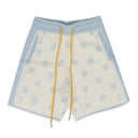 Blue Cashmere Knit Shorts