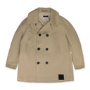 Beige Belted Peacoat