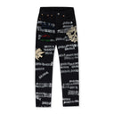 Black DT Script Selvedge Jeans