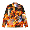 Multicolor World Is Burning Work Shirt