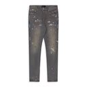 P001 Grey Dirty Destroy Jeans