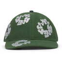 Green Cotton Wreath Fitted Cap