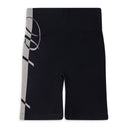Black Core Techknit Biker Shorts