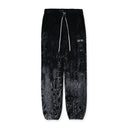 Black Cracked Dye Logo Sweatpants