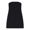 BLACK BUSTIER WITH CUTOUT DETAIL DRESS