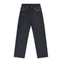Blue Selvedge Baggy Jean.(Studs) Blue