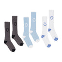 Blue 3 Pack Socks