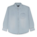 Light Indigo Oversized Western Shirt