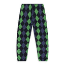 Green Intarsia Sweatpants