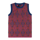Red Kalonji Knitted Sweater Vest