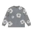 Grey Cotton Wreath LS T-Shirt