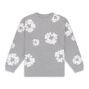Grey Cotton Wreath Long Sleeve T-shirt