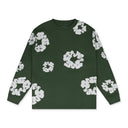 Green Cotton Wreath LS T-Shirt