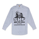 Blue Chicken Button Down Shirt