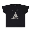 Faded Black Woman In Sheet Raglan T Shirt